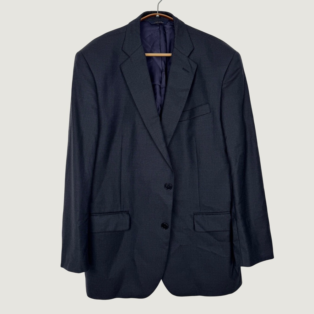 Brooks Brothers 1818 Madison Blazer Mens 44R Saxon Wool Charcoal Grey USA Made